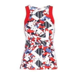 NWOT Peter Pilotto Peplum Fitted Tank Top - Size M